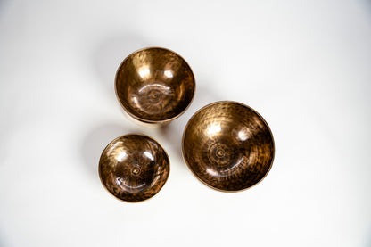 Vollmond-Klangschalen-Set – Herzklang · Gefühlsklang · Lebensklang